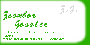 zsombor gossler business card